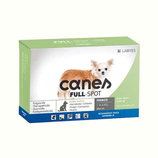 Antiparasitario Canes Full Spot 1 a 4 kg para Perro