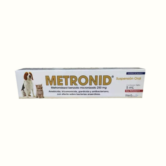 Antiparasitario Metronid Jeringa 5 ml para  Perro y Gato