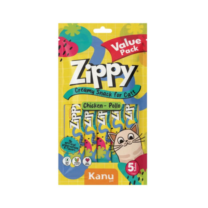 Snack Cremoso Zippy Kanu Pet para Gatos sabor Pollo
