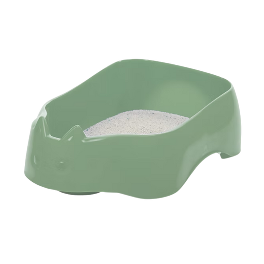 Arenero Verde Oliva con Diseño de Gato Kanu Pet para Gato