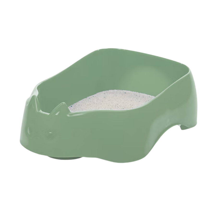 Arenero Verde Oliva con Diseño de Gato Kanu Pet para Gato