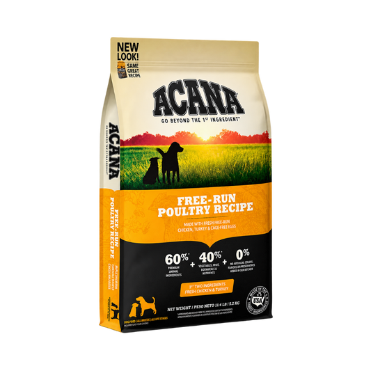Alimento Seco Acana Free Run Poultry para Perro Adulto y Cachorro