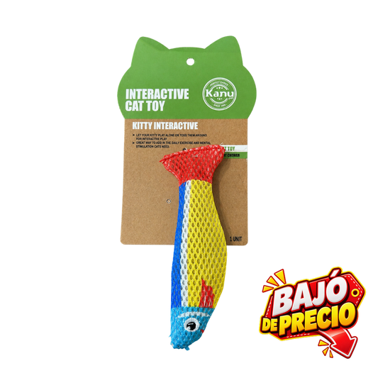 Juguete de Peluche Sardina con Catnip Kanu Pet para Gato