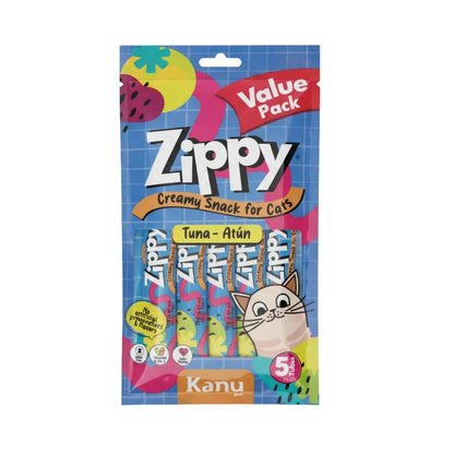 Snack Cremoso Zippy Kanu Pet para Gatos sabor Atún