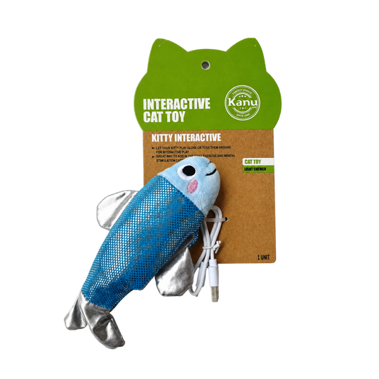 Juguete de Peluche Sardina Saltarina Kanu Pet para Gato