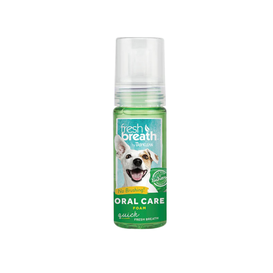 Espuma Tropiclean Dental de Menta para perro