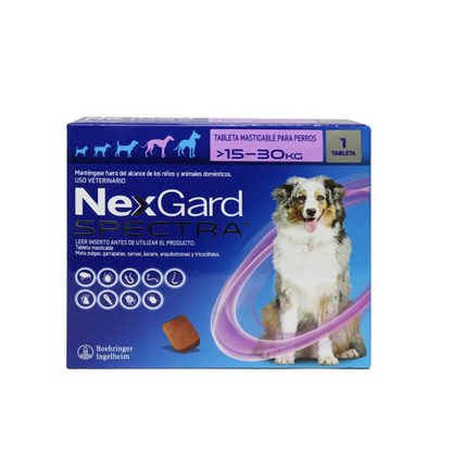 Antipulgas Nexgard para Perros L de 15 a 30 Kg Sabor a Carne