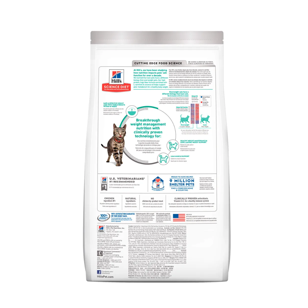 Alimento para gato Hills Adulto Felino Peso Perfecto
