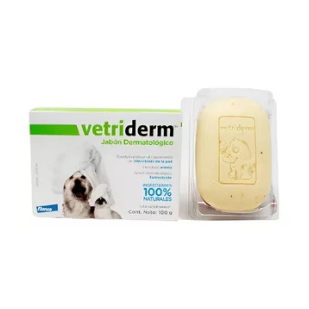 Jabon Vetriderm 100 Gr Para Perro