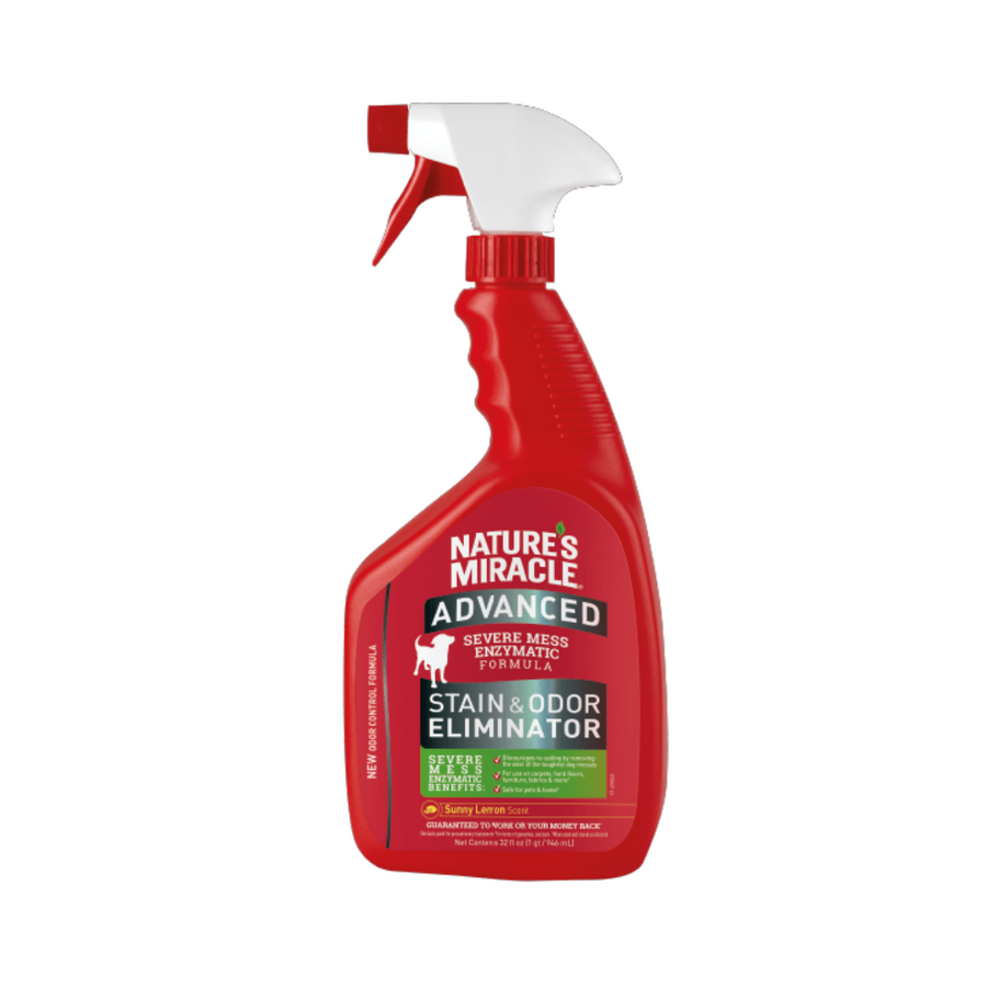 Natures Miracle Eliminador De Manchas y Olores Lemon 32 Oz Para Perro