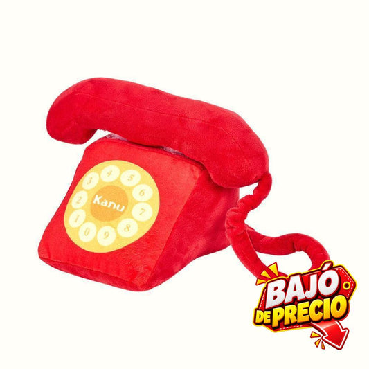 Juguete Peluche Teléfono Rojo Kanu Pet para Perro