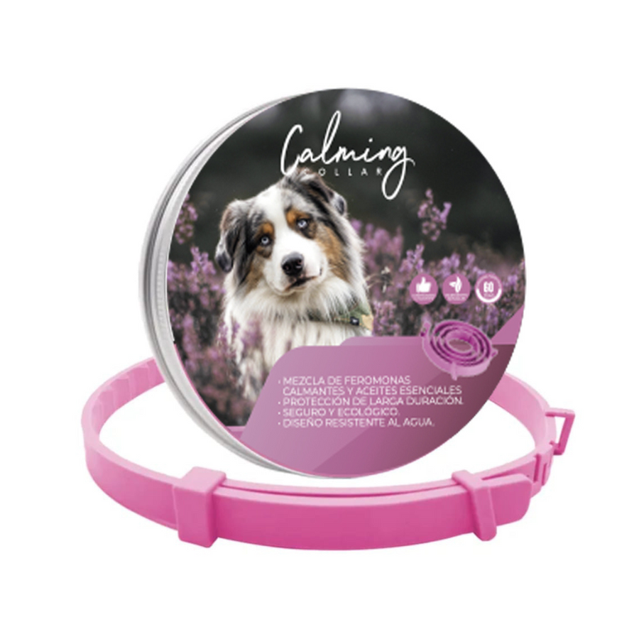 Collar Calming Rosado Para Perro