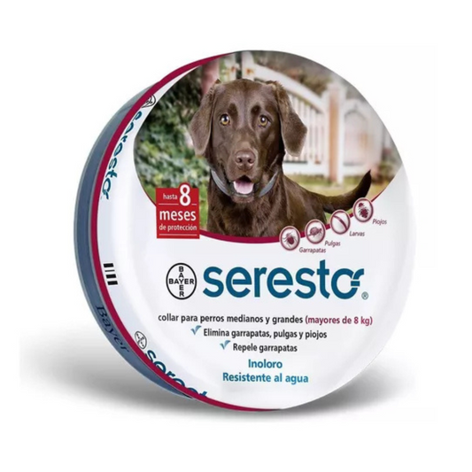 Collar Antipulgas Seresto Para Perro Mayor a 8 KG