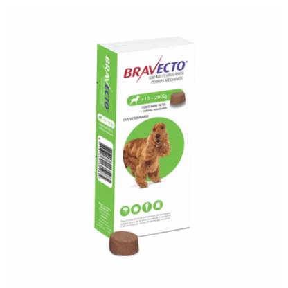 Antipulgas Bravecto  para Perros de 10 a 20 Kg