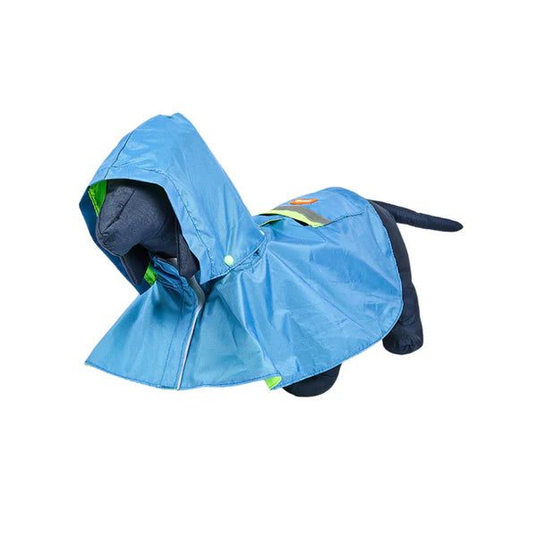 Impermeable Azul/ Verde Neón Kanu Pet para Perro