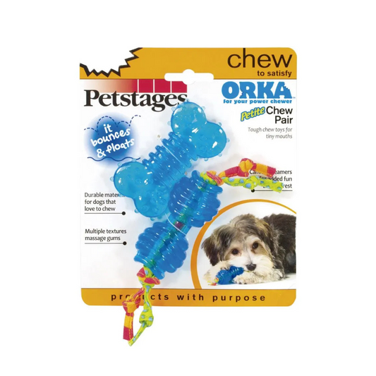Juguete orka pack x 2 mini petstages para perro