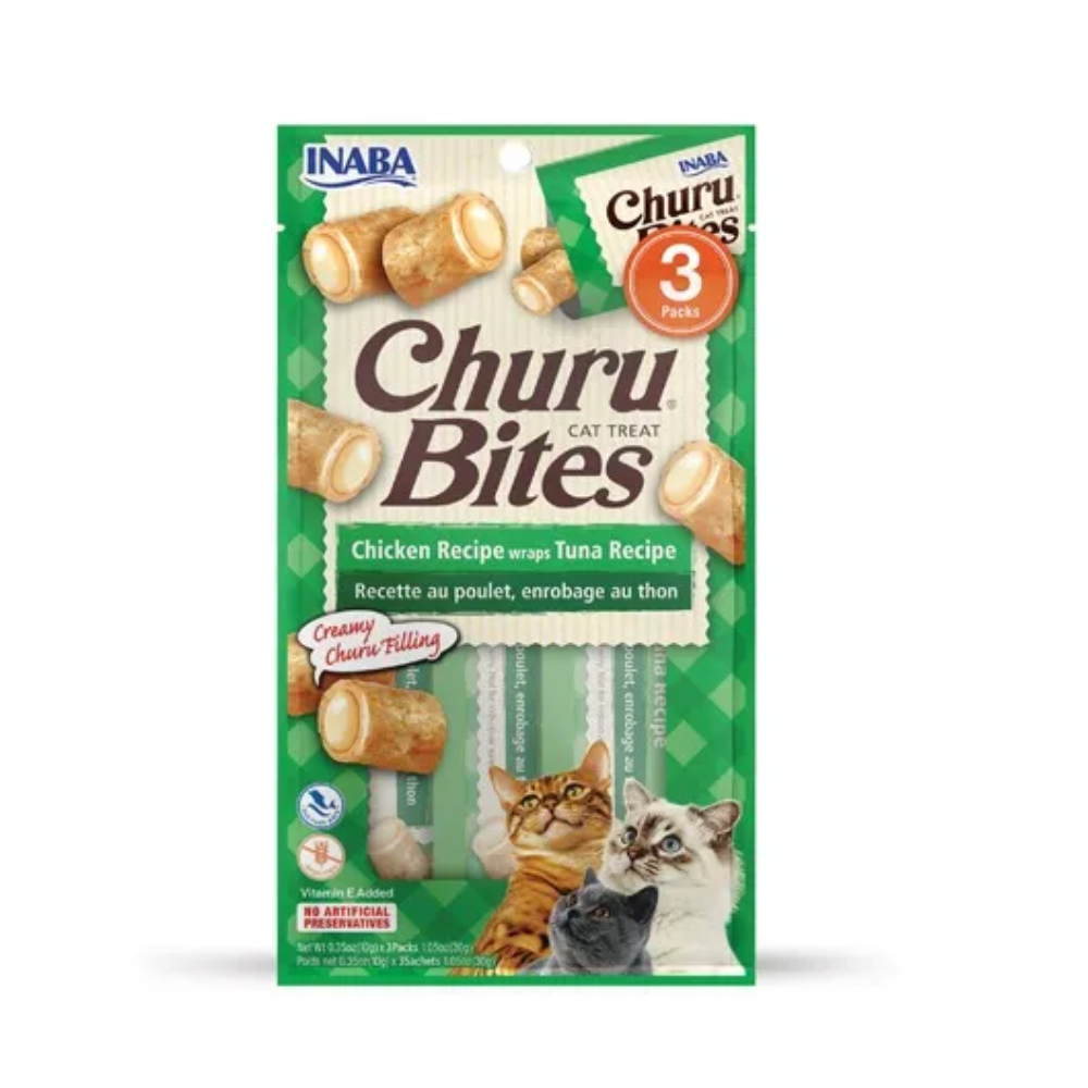 Alimento Para Gato Inaba Churu Bites Pollo y Atún