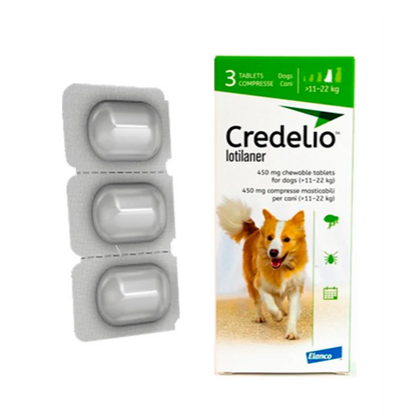 Antipulgas Credelio 11 a 22 KG Para Perro