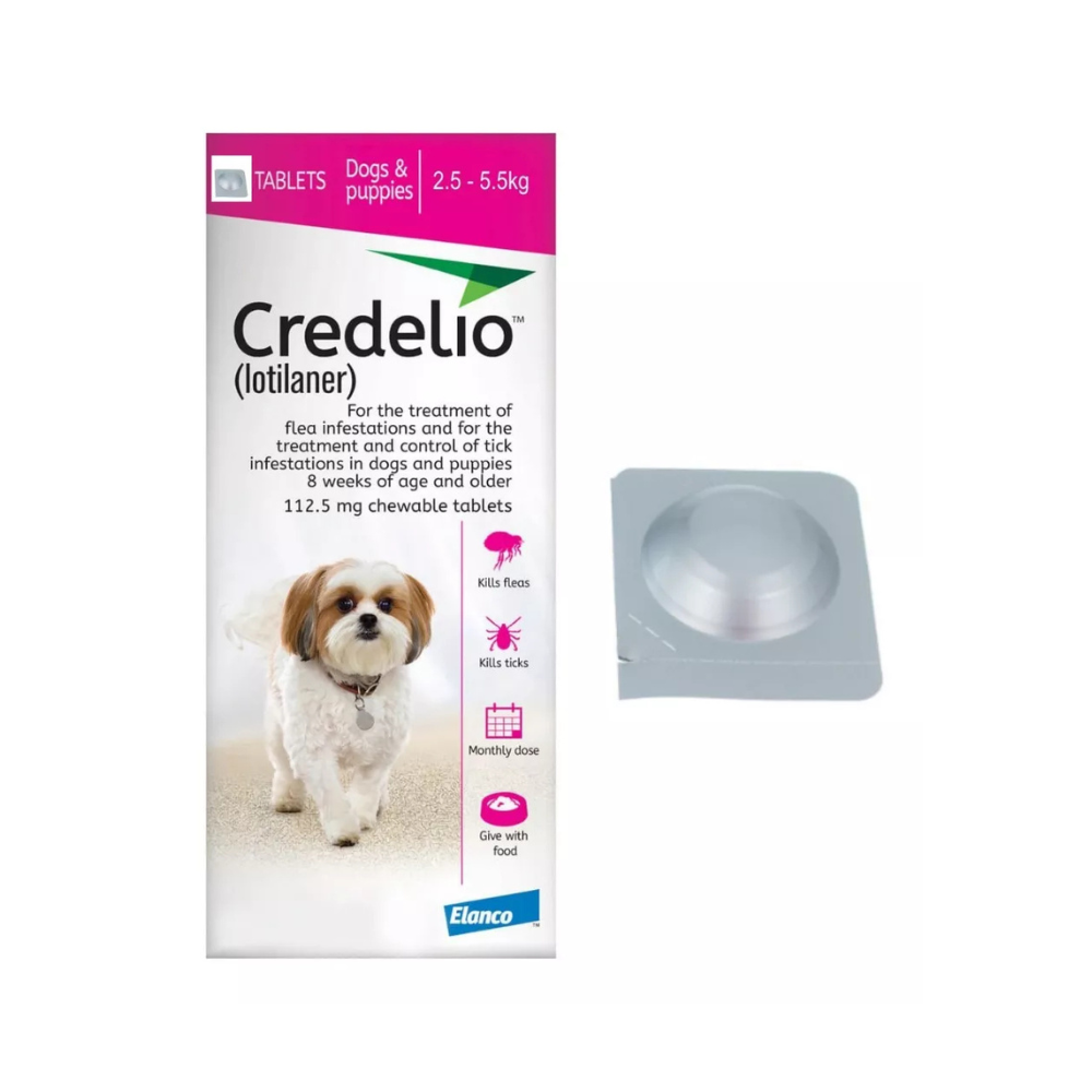 Antipulgas Credelio 2.5 a 5.5 KG Para Perro