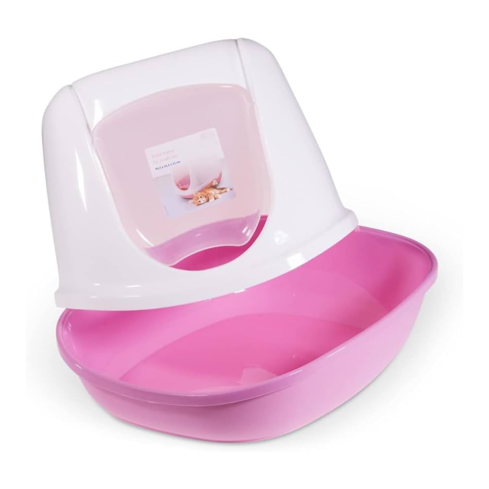 Duchesse Arenero Con Tapa 44.5X35.5X32Cm Color Rosado Para Gato