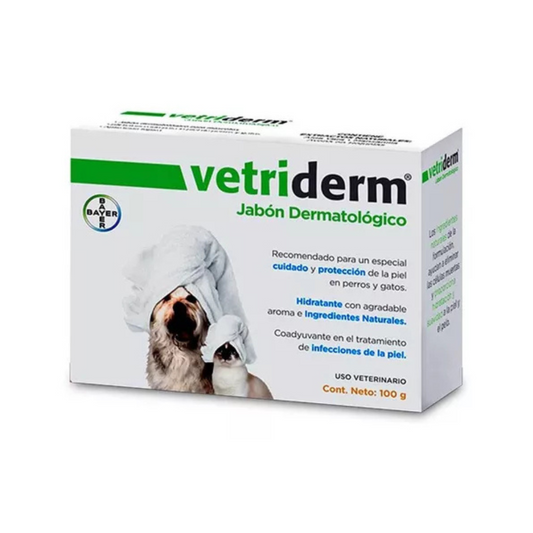 Jabon Vetriderm 100 Gr Para Perro