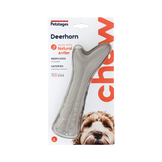 Mordedero deerhorn large petstages para perro