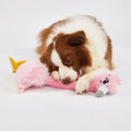 Juguete de Peluche Flamenco con Cuello Crujiente Kanu Pet para Perros