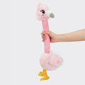 Juguete de Peluche Flamenco con Cuello Crujiente Kanu Pet para Perros