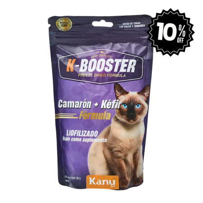 Alimento Liofilizado Para Gato K-Booster Camarón Kanu Pet Bolsa