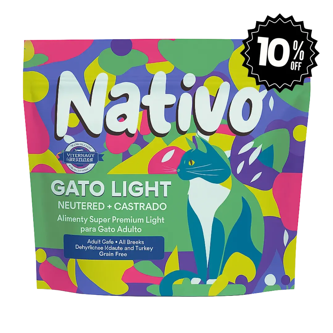 Alimento Seco Nativo Light ConejoPavo Kanu Pet para Gato Castrado
