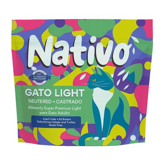 Alimento Seco Nativo Light ConejoPavo Kanu Pet para Gato Castrado