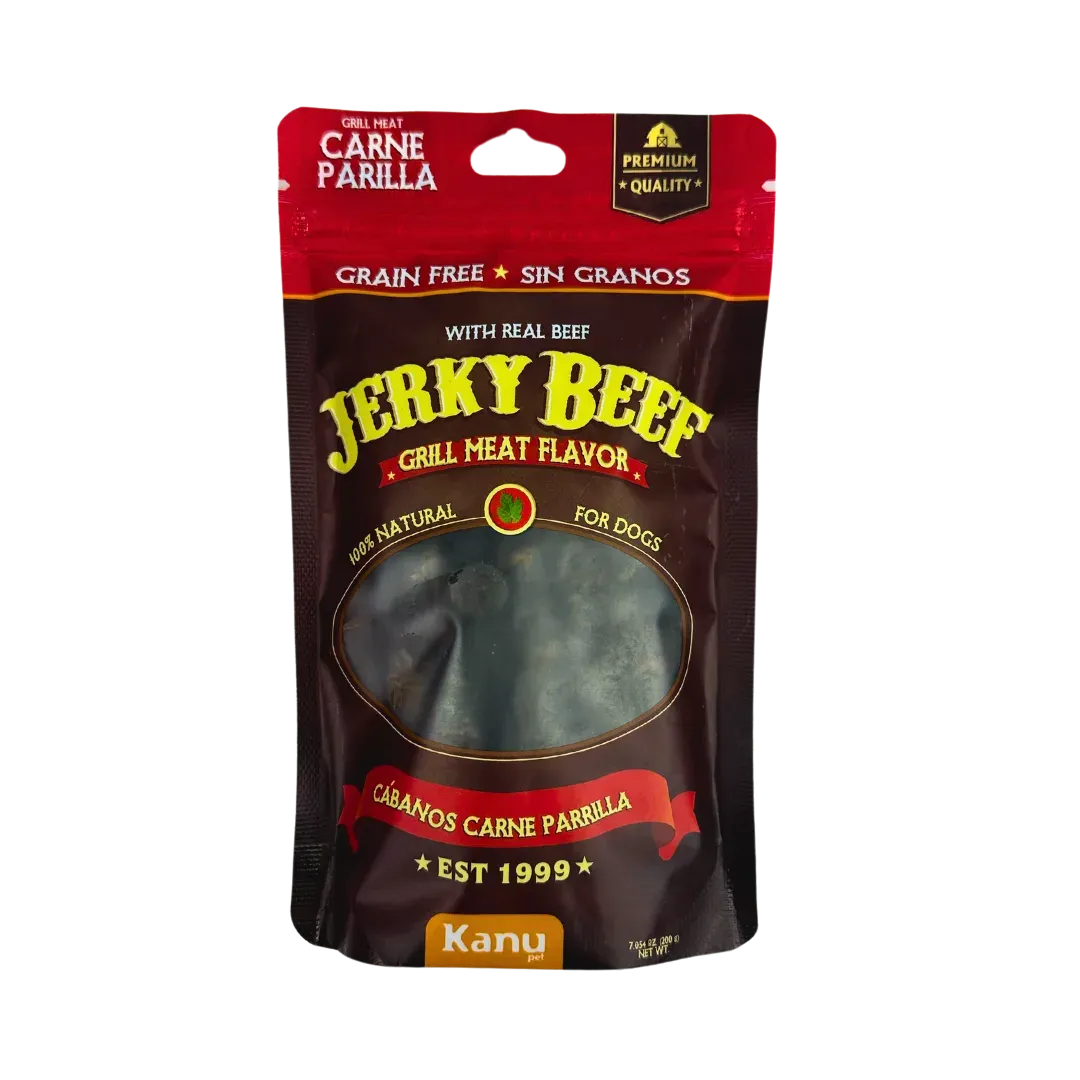 Snack de Cábano Jerky Grill Meat Flavor Kanu Pet Para Perro