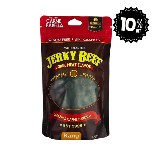 Snack de Cábano Jerky Grill Meat Flavor Kanu Pet Para Perro