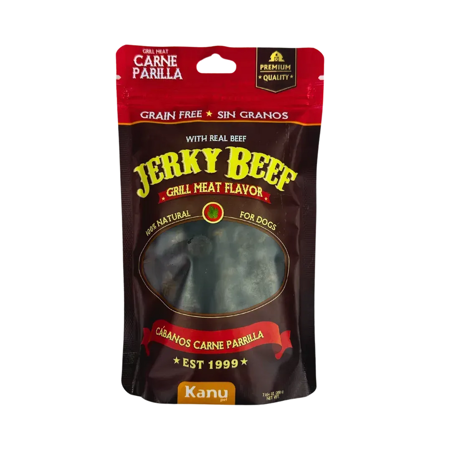 Snack de Cábano Jerky Grill Meat Flavor Kanu Pet Para Perro