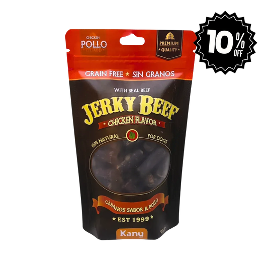 Snack de Cábano Jerky Beef Chicken Flavor Kanu Pet Para Perro