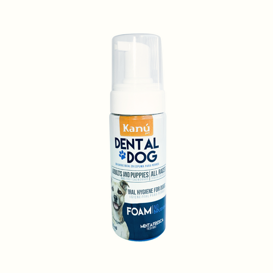 Enjuague Bucal Kanu en Espuma Menta para Perro 150 Ml