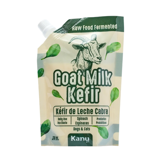 Kéfir Leche de cabra Espinaca Kanu Pet  para Perro y Gato Bolsa
