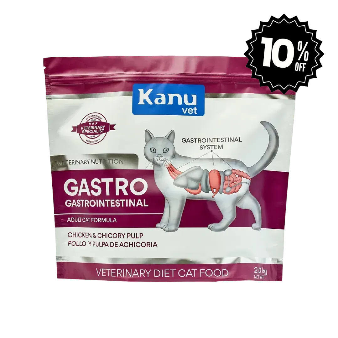 Alimento Medicado Seco Gastrointestinal Kanu Vet para Gato Adultos