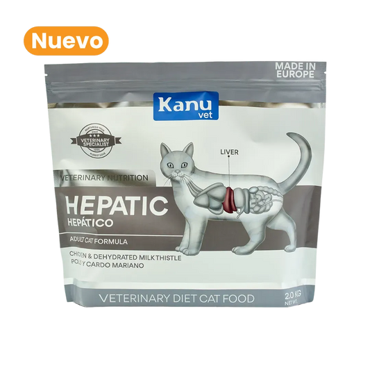 Alimento Seco Medicado Kanu Vet Hepatic para Gato Adultos