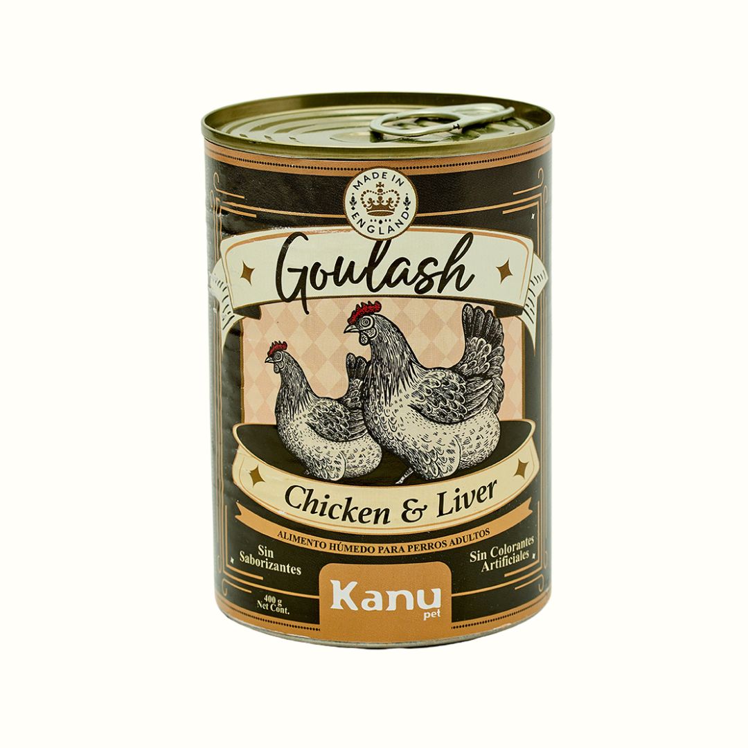 Alimento Húmedo Goulash Pollo Hígado Kanu Pet para perro adulto x 400 g