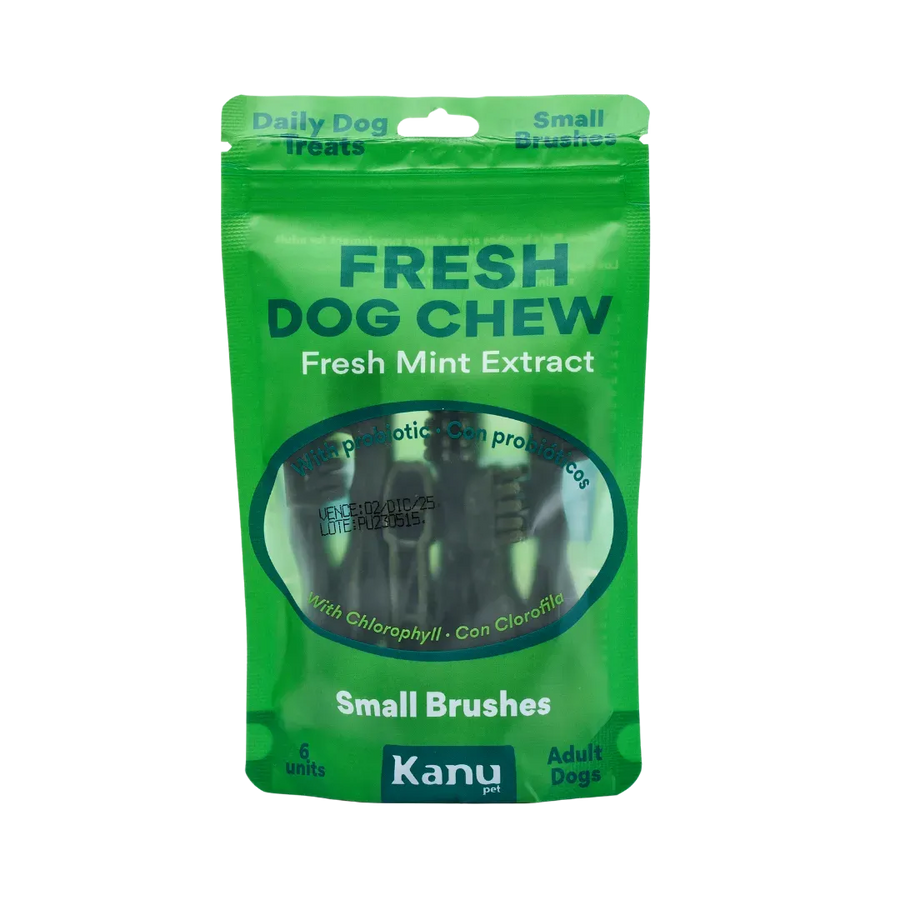 Snack Cepillo Dental Fresh Small Kanu Pet para Perros Sabor a Menta