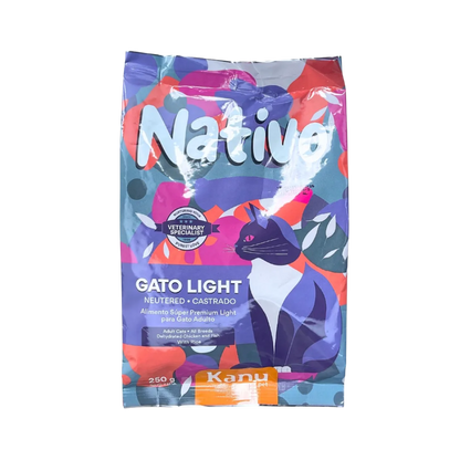 Alimento Seco Nativo Light Pollo/Pescado Kanu Pet para Gato Castrado