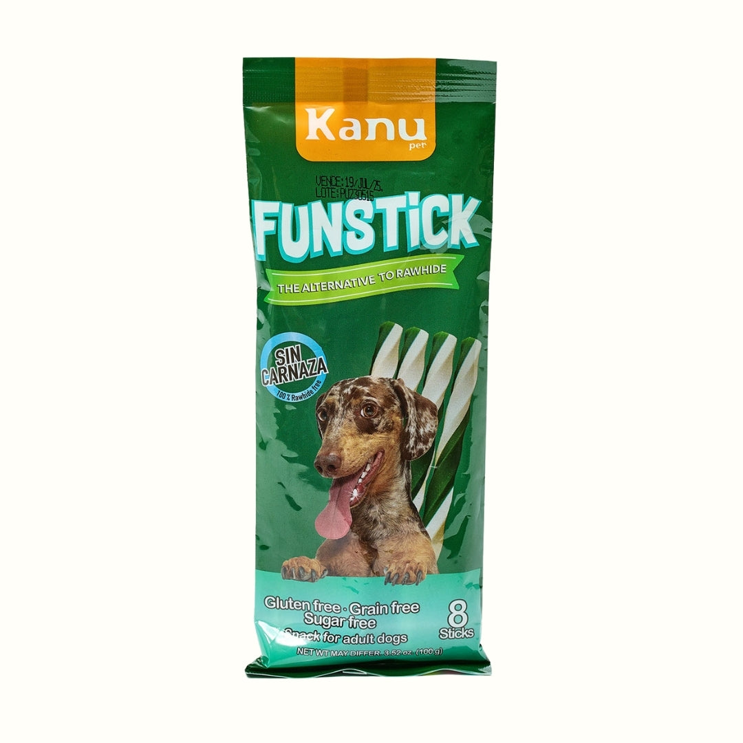 Snack para la placa y el sarro Kanu Pet Oral FunStick x 8 Unds Para Perro Sabor a Menta