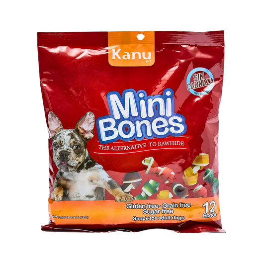 Snack Mini Huesos con Sabores surtidos Kanu Pet para Perros