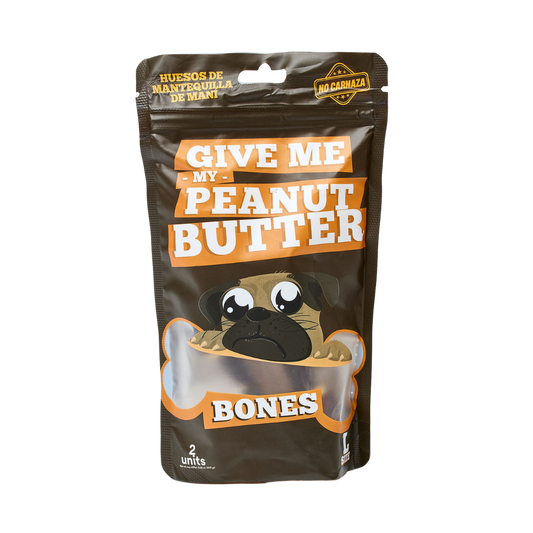 Snack Hueso Grande de Mantequilla de Maní y Batata Kanu Pet Hueso para Perro