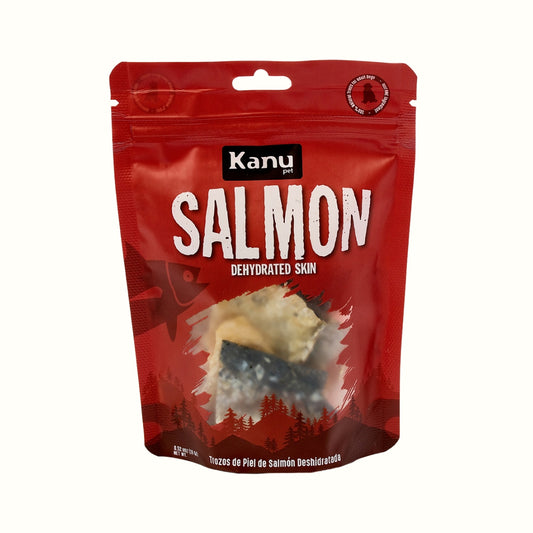 Snack de Kanu Pet de Salmón Deshidratado Trozos para perros y gatos 100% Natural , Un solo ingrediente