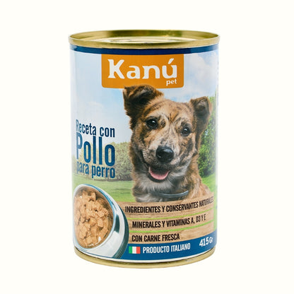 Alimento Húmedo de Pollo para Perro  Kanu Receta Con Pollo