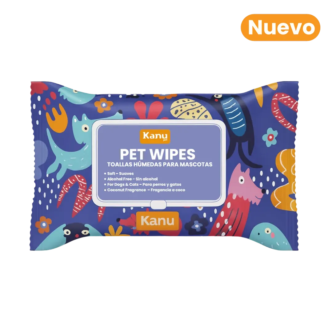 Toallitas Húmedas Corporales Kanu Pet para Perro y Gato