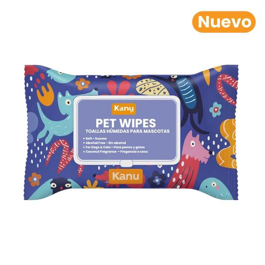 Toallitas Húmedas Corporales Kanu Pet para Perro y Gato