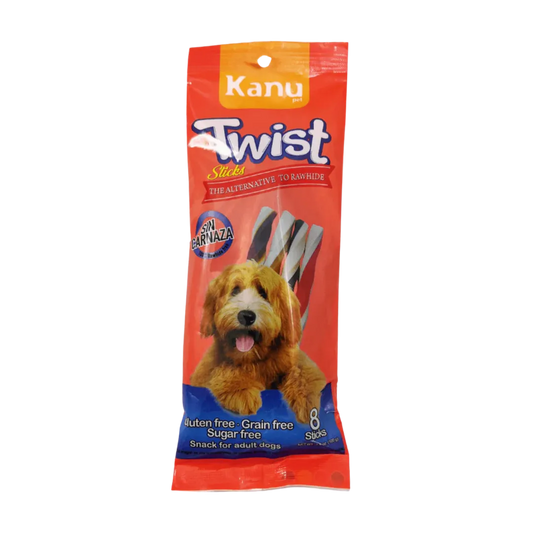Snack Twist Stick para la placa y el sarro Kanu Pet  Sabores surtidos para Perro